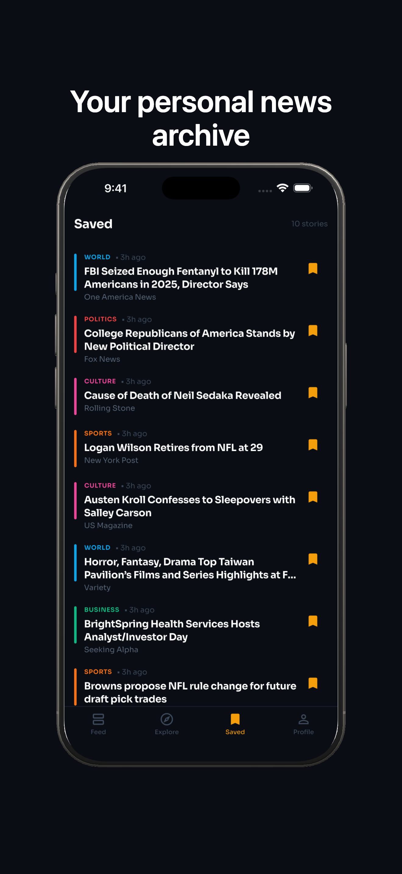 Briefly topic categories and personalization